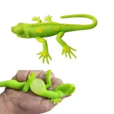 Fidget Estica Repteis Jacare Lagarto Squishy Anti Stress Relaxante Tik Tok Aperta e Puxa