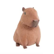 Capivara Anti Stress Estica Divertido 13cm Marrom