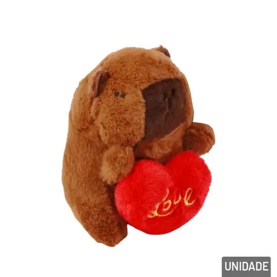 2x Chaveiro de Pelúcia Capivara 9,5cm Modelo Sortido