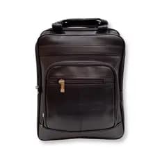 Mochila Pasta executiva 2 em 1 em couro sintético para notebook