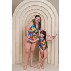 Kit Mãe e Filha Body Autismo | Moda Inclusiva | Conforto e Estilo