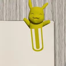 Marcador Pagina Livro Caderno PIKACHU DIVERSOS BOOKMARK Criativo Leitura Divertido personalizado iMPRESSAO 3D