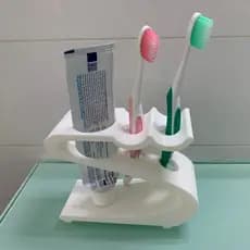 Suporte organizador Escova Pasta de Dente 2 ESCOVAS MINIMALISTA Dispenser Porta Escovas de pia
