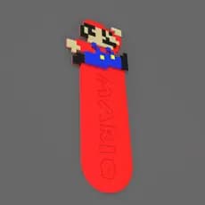 Marcador Pagina Livro Caderno RETRO MARIO ZELDA BIT BOOKMARK Criativo Leitura Divertido personalizado iMPRE