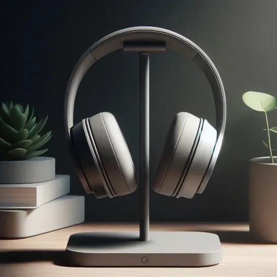 Suporte Fone Ouvido Mesa Headset Gamer com e sem fio pc RETANGULAR