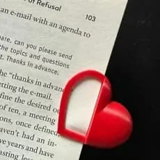 Marcador Pagina Livro Caderno CORAÇÃO BOOKMARK Criativo Leitura Divertido personalizado iMPRESSAO 3D