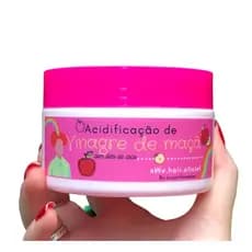 Acidificação Vinagre de Maçã Mascara de Hidratação Acidificação Capilar Liso