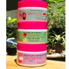 KIT CRONOGRAMA CAPILAR caseiro  A (glicerina, azeite e gelatina)