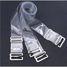 kit 3 pares de alça transparente para sutia alça de silicone ajustavel e removivel