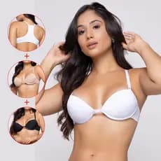 sutiã com bojo KIT COM 3 sutiã reforçado nadador com bojo 3 cores zoore store