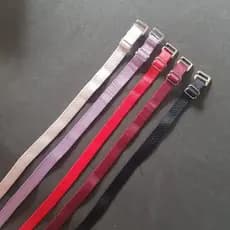 KIT 5 Alça para Sutiã de Elastico Removivel com Gancho de Metal 1 Par