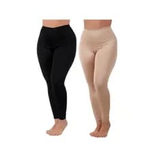 Kit 2 Calça Segunda Pele Anágua Anti Atrito Usar Por Baixo Evita Transparência Modeladora Conforto