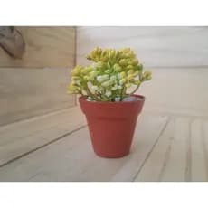 Vaso de suculenta artificial decorativa robert plant vasinho marrom