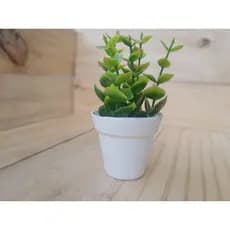 Vasinho decorativo planta artificial robert plant vaso branco