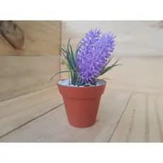 Vaso decorativo lavanda planta artificial robert plant vasinho marrom