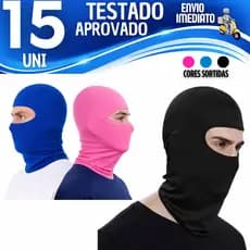 5/10/15 Touca Ninja Balaclava Proteção UV - Moto, Ciclista, Pesca Trilha Mascara Facial