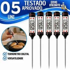 Utensílio Termômetros Culinário Digital Tipo Espeto Alimento Cozinha Churrasco Assados Chocolate Para Pascoa Utilidades