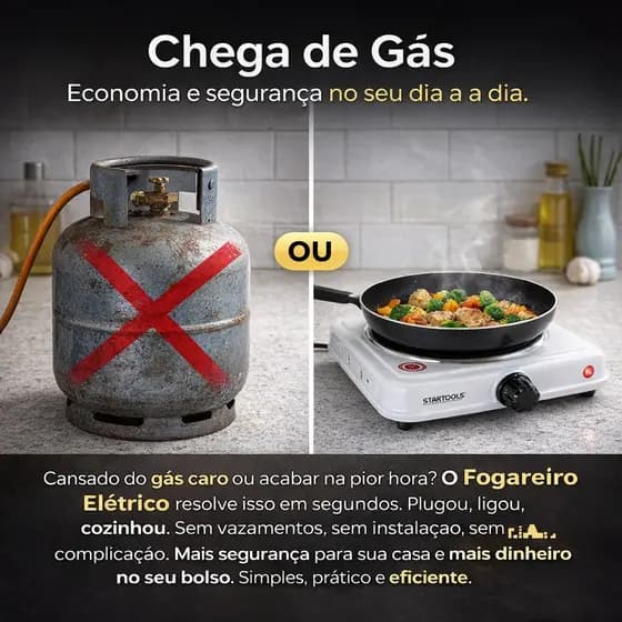 Fogareiro Elétrico UltraHeat Portáti Indução Portátil 1 Boca Branco 127V Cozinha Prática Segura Rápida