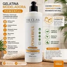 Gelatina Modeladora Hidratante Cabelos Cacheados Crespos Definição Duradoura 500ml