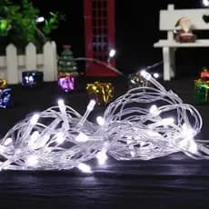 Pisca Pisca 100 Lampadas Brancas 8 Metros 110V Luz Forte Iluminação