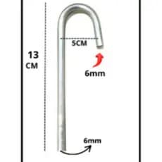 Torneira Bengala " 6 mm " para Fonte, Bebedouro, Bombinha Pet Gato