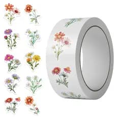 500 Pçs Margarida Flor Selvagem Rolo Adesivos Graffiti Dos Desenhos Animados Skate À Prova Dwaterproof Água Bagagem Espo