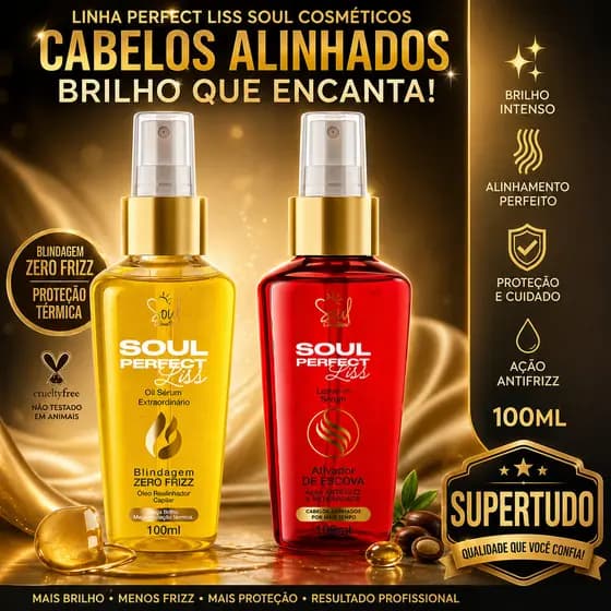 Óleo Reparador Perfect Liss – Zero Frizz + Brilho Imediato