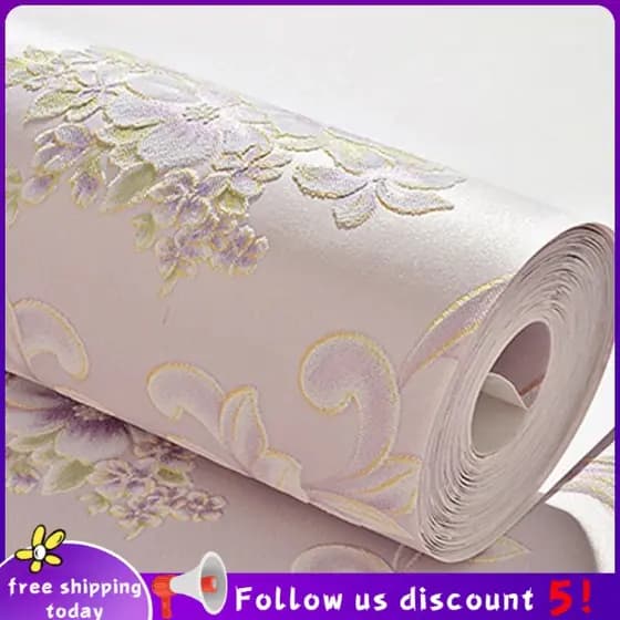 Papel De Parede Adesivo Autocolante À Prova D 'Água / Quente Para Sala De Estar / Estilo Europeu Tridimensional / Quarto / Tv / Cenário