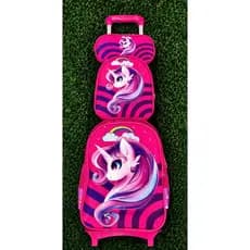 KIT MOCHILA ESCOLAR INFANTIL UNICÓRNIO DE RODINHAS/MOCHILA LANCHEIRA TÉRMICA ESTOJO/MOCHILA PRA MENINA/MOCHILA UNICÓRNIO
