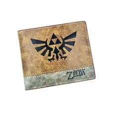 Anime Caqui Bifold Carteira Curto The Legend of Zelda Moeda Dos Desenhos Animados Bolsa Com Zíper