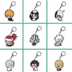 Anime Bleach Kurosaki Ichigo Chaveiro Urahara Kisuke , Chaveiros Acrílicos Transparentes De Desenho Animado