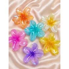 Piranha flor /Presilha flor perolada com brilho elegante. Leve, resistente e perfeita para qualquer ocasião. ✨🌸💙