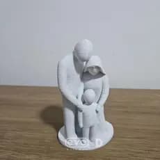 Escultura Decorativa Familia em Harmonia