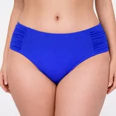 Calcinha Biquini Avulsa Borboleta Cós Alto Lateral Larga Franzida Tanga Bombom Plus Size