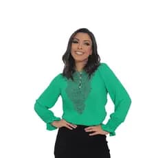 Blusa Manga Longa Moda Evangelica Plus Size Sku:bmlp15