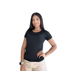 BLUSA MODA EVANGELICA MANGA CURTA SOCIAL VISCOLYCRA SKU:BV18