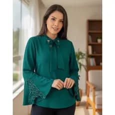 Blusa Manga Longa Feminina Moda Evangelica Linda Sku: Bml12