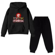 Conjunto Blusa Moletom E Calça Moletom Infantil Flanelado Roblox Battle Royale Desenho AB Envio