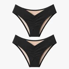 Kit 2 Calcinha Biquíni Levanta Bumbum Asa Delta Cintura Alta Qualidade Premium Envio Imediato