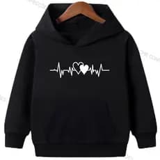 Moletom Infantil Canguru Heart Rate Menino Menina Lançamento