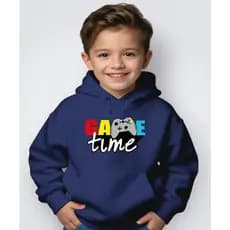 Moletom Infantil Canguru Capuz Inverno Game Time Jogos Unissex Lançamento