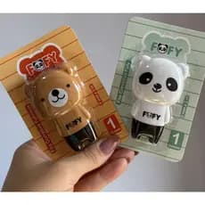 Corretivo em Fita Panda e Urso Kawaii | Fita Corretiva Ursinho Fofy 5mm x 5m | branquinho Papelaria Fofa