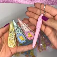 Kit Fita Corretiva com 3 Unidades + Caneta Kawaii Ursinho