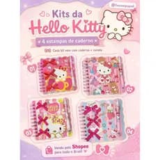 Kit Hello Kitty Office - Caderno + caneta gel 0,5.