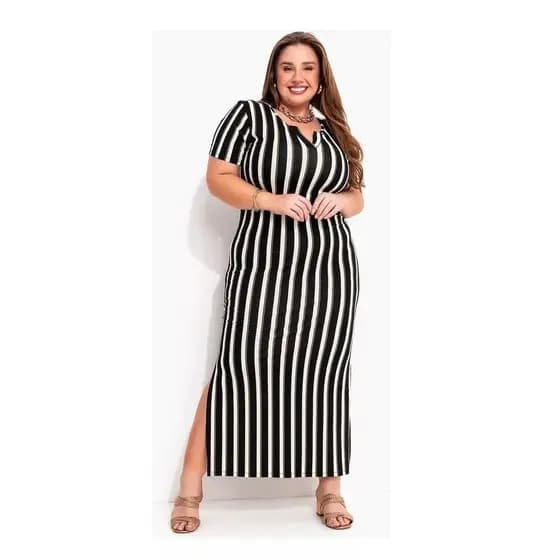 Vestido Longo Plus Size