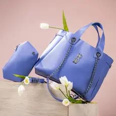 Gaby Show Bolsa Feminina Transversal Versátil Zirís Linha Premium De Luxo + Necessaire Maquiagem