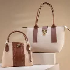 Bolsa Transversal Paris + Bolsa Praia Linha Premium Tropical Bolsas Femininas Versátil Gaby Show