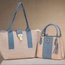 Gaby Show Bolsas Femininas, Conjunto, Chique, Bolsa Praia Tropical Linha Premium + Bolsa Média Paris