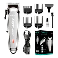 Maquina Corte Acabamento Recarregável Detalhe Cabelo Barba Sem Fio V-060