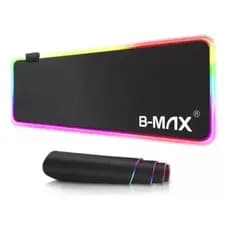 Mouse Pad Gamer Exbom Led Rgb 80x30 Cm Extra Grande Cor Preto Desenho Impresso Preto